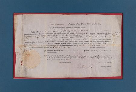 Lot #118 James Madison Document Signed as President - Image 3