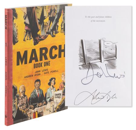Lot #310 John Lewis Signed Book - March (Vol. 1) - Image 1