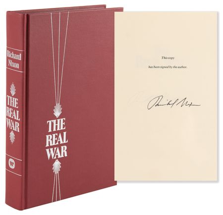 Lot #124 Richard Nixon Signed Book - The Real War - Image 1