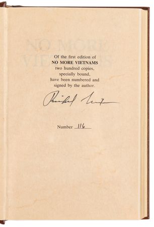Lot #125 Richard Nixon Signed Ltd. Ed. Book - No More Vietnams - Image 4