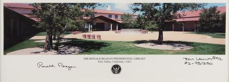 Lot #139 Ronald Reagan Signed Ltd. Ed. Panoramic Photograph - Image 1