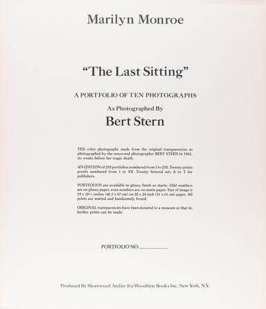 Lot #710 Marilyn Monroe: Bert Stern Limited Edition Portfolio - 'The Last Sitting' - Image 15