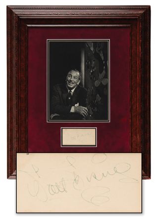 Lot #588 Walt Disney Signature - Image 1