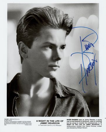 Lot #816 River Phoenix Signed Photograph