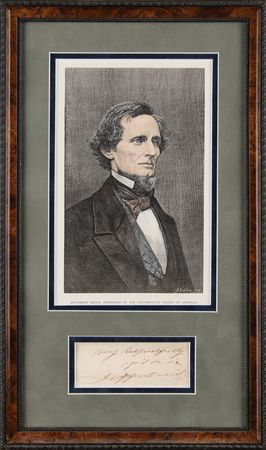 Lot #430 Jefferson Davis Signature - Image 1