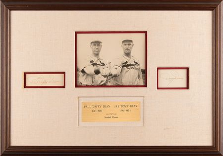 Lot #882 Dizzy and Daffy Dean Signatures - Image 1