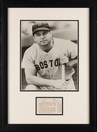 Lot #887 Jimmie Foxx Signature - Image 1