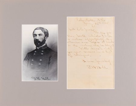 Lot #446 Daniel H. Hill Autograph Letter Signed - Image 1