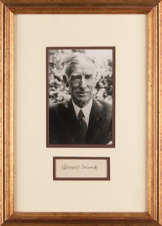 Lot #895 Connie Mack Signature - Image 1