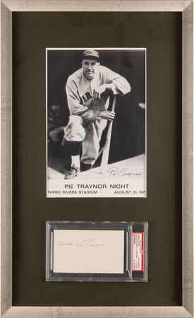Lot #903 Pie Traynor Signature - Image 1