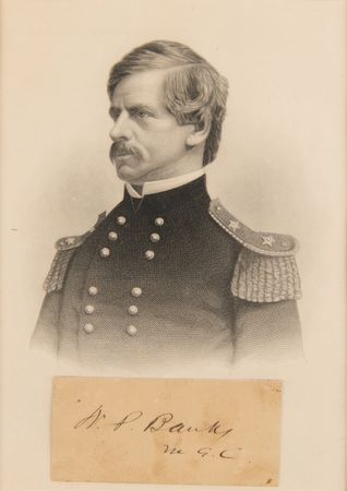Lot #422 Nathaniel P. Banks Signature - Image 1