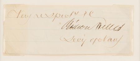Lot #369 Gideon Welles Signature - Image 2