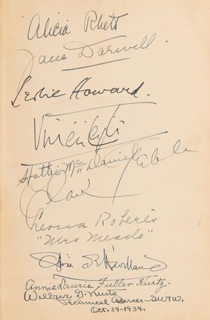 Lot #704 Gone With the Wind Cast-Signed Book with Leigh, Gable, McDaniel, and More - Image 2