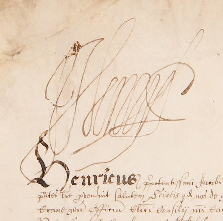 Lot #196 Henry Frederick, Prince of Wales Rare Document Signed - Image 2