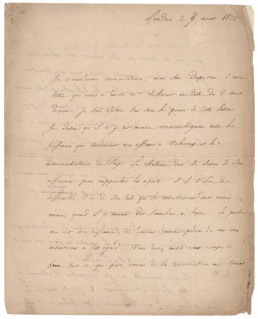Lot #357 Charles Maurice de Talleyrand Letter Signed - Image 1