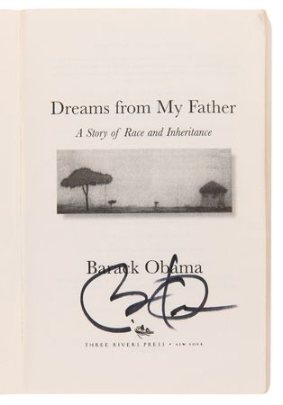 Lot #134 Barack Obama Signed Book - Dreams from My Father - Image 4