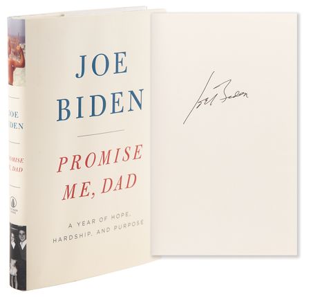 Lot #41 Joe Biden Signed Book - Promise Me, Dad - Image 1