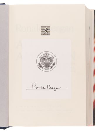Lot #140 Ronald Reagan Signed Book - An American Life - Image 4