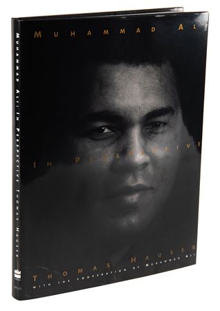 Lot #874 Muhammad Ali Triple-Signed Book - In Perspective - Image 1