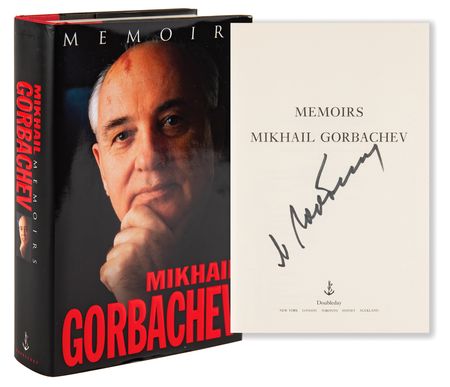 Lot #287 Mikhail Gorbachev Signed Book - Memoirs - Image 1