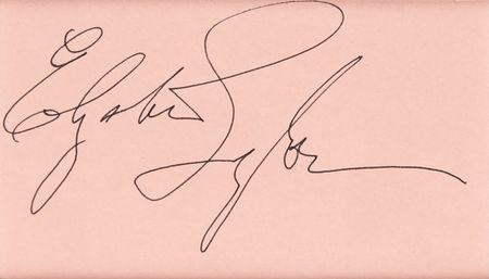 Lot #843 Elizabeth Taylor Signature - Image 2