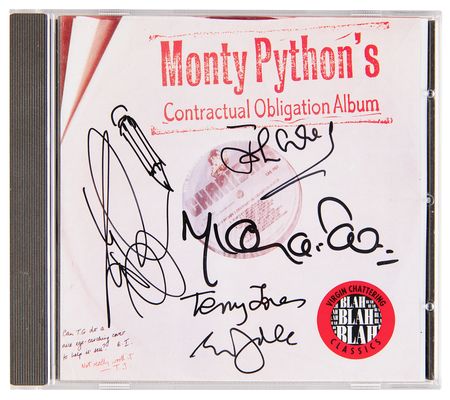 Lot #803 Monty Python Signed CD - Contractual