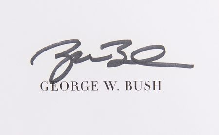 Lot #47 George W. Bush Signed Book - Portraits of Courage - Image 2