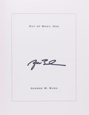 Lot #49 George W. Bush (2) Signed Books - Decision Points and Out of Many, One - Image 3