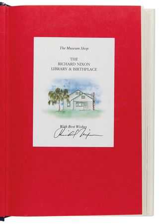 Lot #130 Richard Nixon (2) Signed Books - In the Arena and Six Crises - Image 3