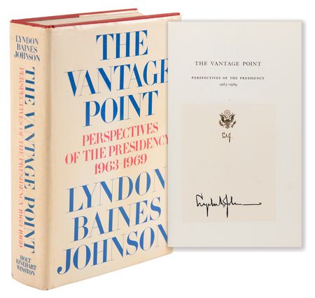 Lot #105 Lyndon B. Johnson Signed Book - The Vantage Point: Perspectives of the Presidency, 1963-1969 - Image 1