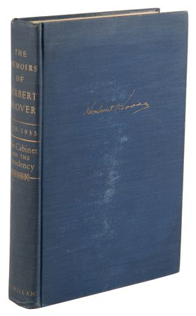 Lot #98 Herbert Hoover (2) Signed Items - Book and Typed Presidential Letter - Image 3