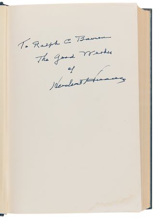 Lot #98 Herbert Hoover (2) Signed Items - Book and Typed Presidential Letter - Image 4