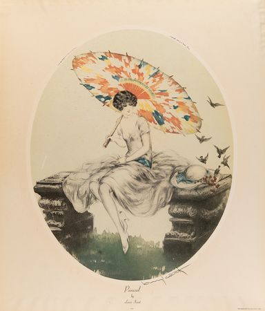 Lot #625 Prince: Louis Icart Print - Displayed in His Chanhassen Home - Image 1