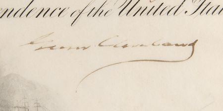 Lot #59 Grover Cleveland Document Signed as President - Appointment of a 'Chief Engineer in the Navy' - Image 2