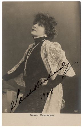 Lot #728 Sarah Bernhardt Signed Photograph - Image 1