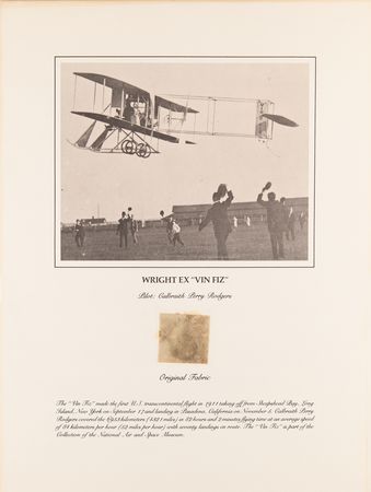 Lot #517 Smithsonian Air & Space Museum Relic Prints (9) with Wright Bros. and Amelia Earhart Collection - Image 6