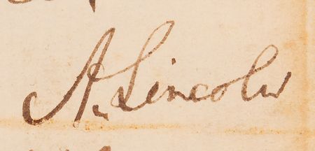 Lot #15 Abraham Lincoln Autograph Endorsement Signed as President (1862) - Image 2