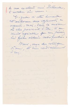 Lot #320 Jean Moulin Handwritten Draft Letter and Autograph Note Signed - Image 3