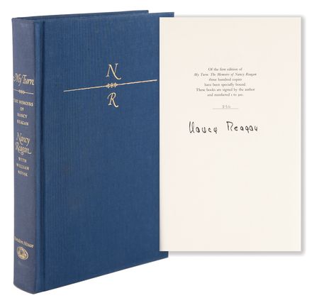 Lot #138 Nancy Reagan Signed Ltd. Ed. Book - My Turn - Image 1