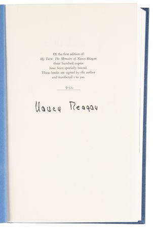 Lot #138 Nancy Reagan Signed Ltd. Ed. Book - My Turn - Image 4