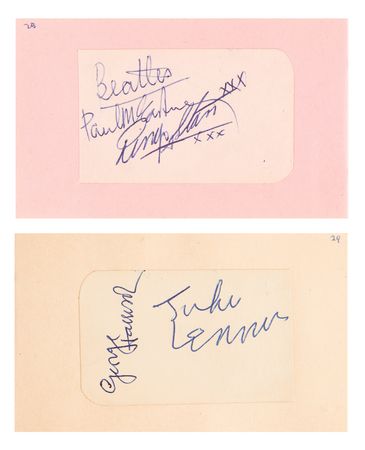 Lot #615 Beatles Signatures - Obtained in Great Yarmouth, Late July 1963 - Image 1