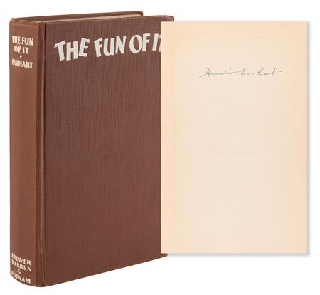 Lot #513 Amelia Earhart Signed Book - The Fun of It - Image 1
