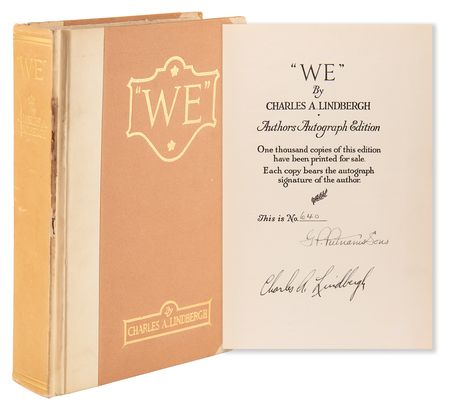 Lot #515 Charles Lindbergh Signed Limited Edition Book - 'WE' - Image 1
