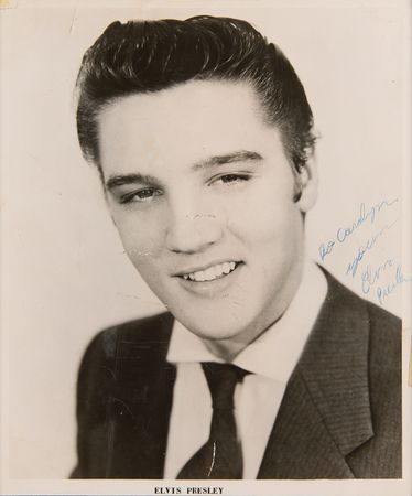 Lot #621 Elvis Presley Signed Photograph - Obtained in Alpine, Texas, on February 10, 1955 - Image 1