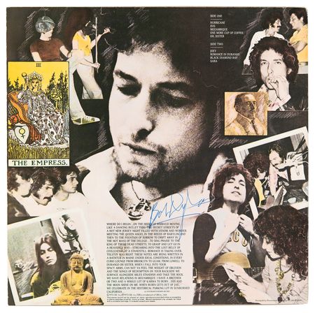 Lot #617 Bob Dylan Signed Album - Desire - Image 2