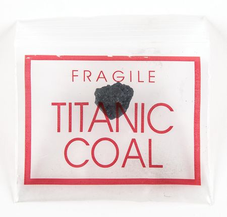 Lot #361 Titanic: Coal Piece Recovered from Wreck Site Coal - Image 1