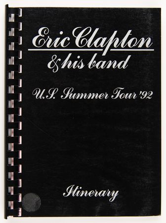 Lot #660 Eric Clapton Signed 1992 U.S. Summer Tour Program - Image 3