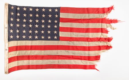 Lot #383 Normandy Invasion Flag from the USS Burnett County (LST-512) - Image 1