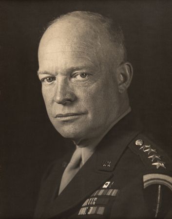 Lot #24 Dwight D. Eisenhower Signed Oversized Photograph as President - Image 2