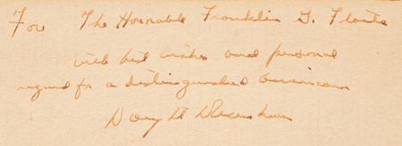 Lot #24 Dwight D. Eisenhower Signed Oversized Photograph as President - Image 3